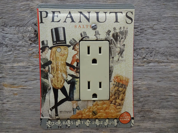 GFCI Covers Or Rocker Switch Plates Made From Planters Peanuts Tins