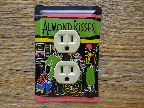 Outlet Covers Made From Vintage French Bartons Almond Kisses Tins