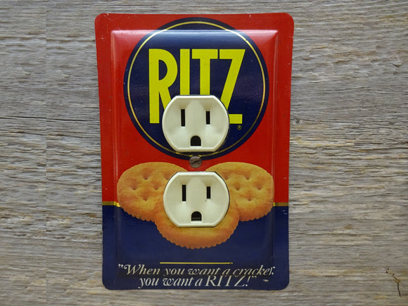 Outlet Covers Made From Vintage Nabisco Ritz Crackers Tins