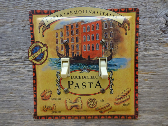 Switch Plates Made From Luce DeCielo Pasta Tins For Tuscany Decor