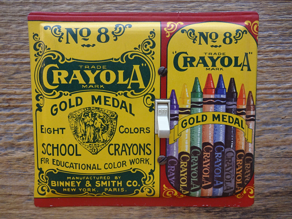 Switch Plates Made From Crayola Crayons Tins
