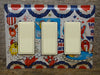 M&M Tin Triple Switch Plates GFCI Covers Made From M&Ms Tins