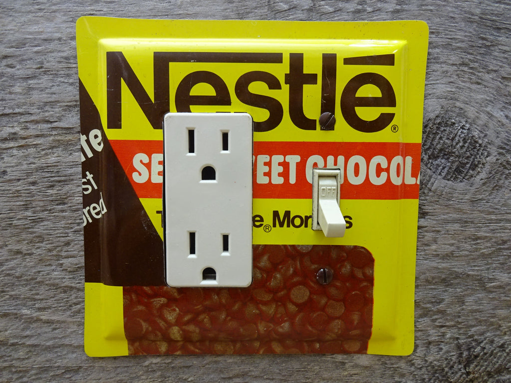Rocker GFCI Switch Plate Combo Cover Nestle Toll House Morsels Tins