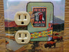 Outlet Covers Made From Old Red Man Indian Tobacco Tins