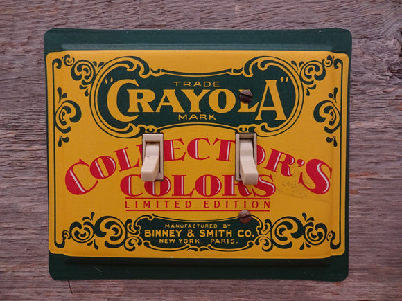 Crayola Collector's Tins Double Switch Plates Made From Tin Cans