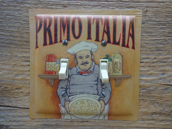 Switch Plates Made From Primo Italia Pasta Tins For Tuscany Decor