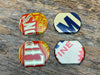 Tin Material Findings Rounded Pieces 2 Sets 2 Pairs Advertising Tins