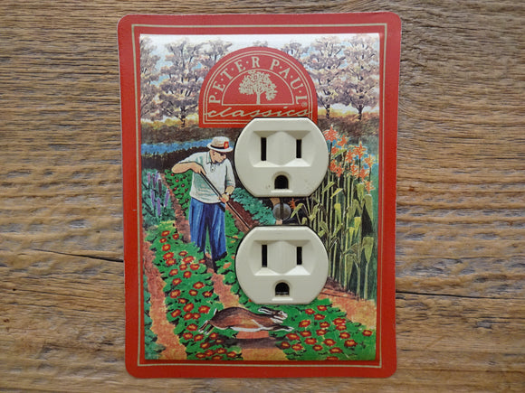 Outlet Covers Made From Cadburys Mounds Candy Tins