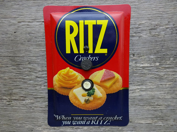 Push Button Switch Plates Made From Ritz Crackers Tins