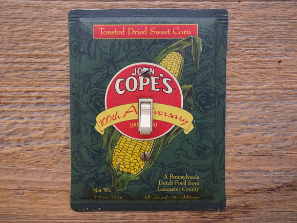 Switch Plates Made From Reproduction John Copes Corn Tins