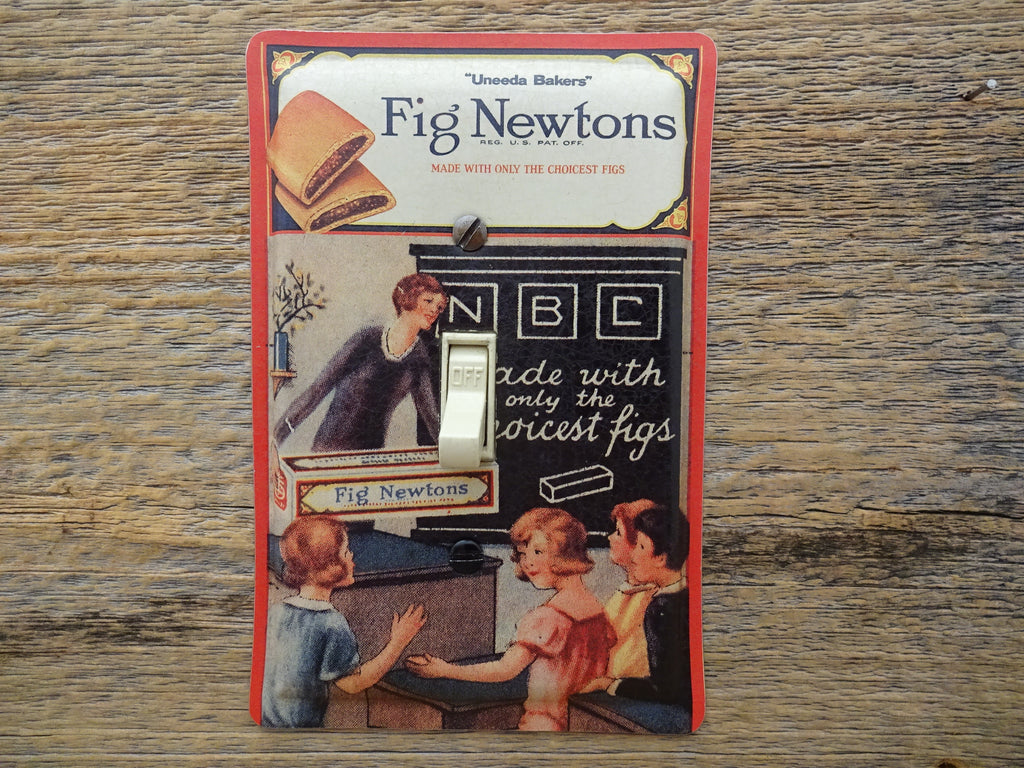 Light Switch Covers Made From Fig Newtons Tins