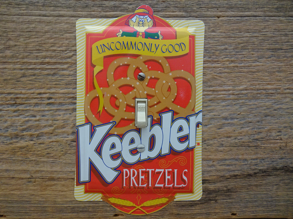 Switch Plates Made From Keebler Elf Pretzels Tin – Tin Can Sally