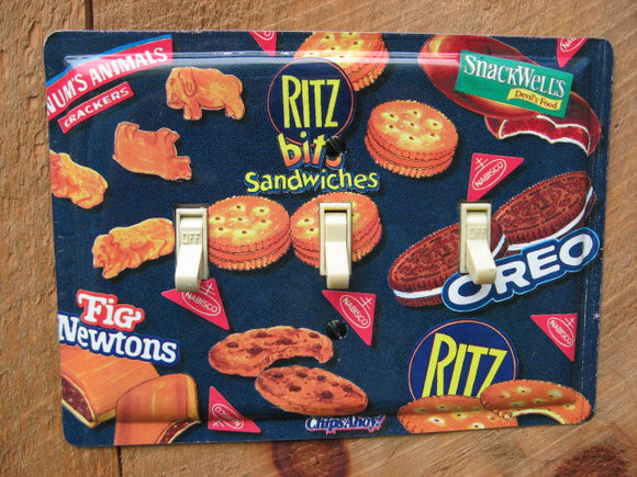 Switch Plate Made From A Nabisco Cookies Crackers Tin 